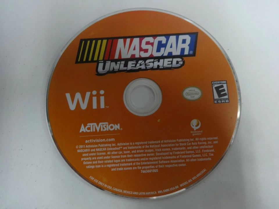 NASCAR Unleashed Nintendo Wii Game Disc Only Free Ship - Image 1 of 1