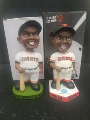 San Francisco Giants hall of famer Willie Mays bobble bobblehead lot of 2 Cover