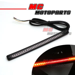 Tail Stop & Signal Indicator 5050 LED Bar Light Strip For Motorcycles - Picture 1 of 3