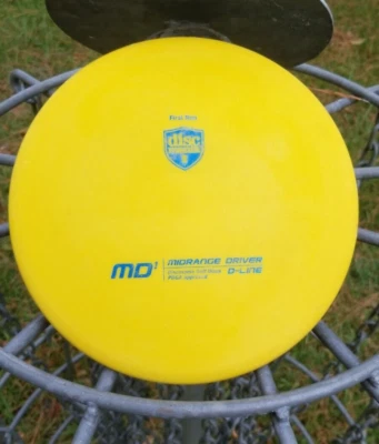 Discmania First Run D-Line MD1 (Very Rare) Ontario Tooling Patent/Penned - Image 1 of 4
