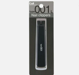KAI KE0123 Nagelknipser L Größe 001 schwarz – Made in Japan, scharfer Schneider für Zuhause - Bild 1 von 3
