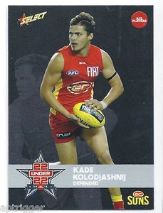 2015 Select AFLPA Under 22 Team Kade KOLODJASHNIJ Gold Coast - Picture 1 of 1