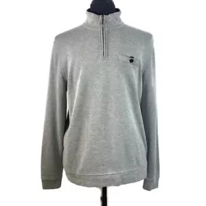 Maglione pullover Ted Baker London Valerio cerniera 1/4 misto lana taschino da uomo taglia 5 - Foto 1 di 13