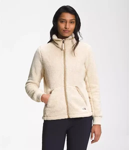 Abrigo para mujer The North Face Campshire Top polar cremallera completa chaqueta beige pequeño - Imagen 1 de 7