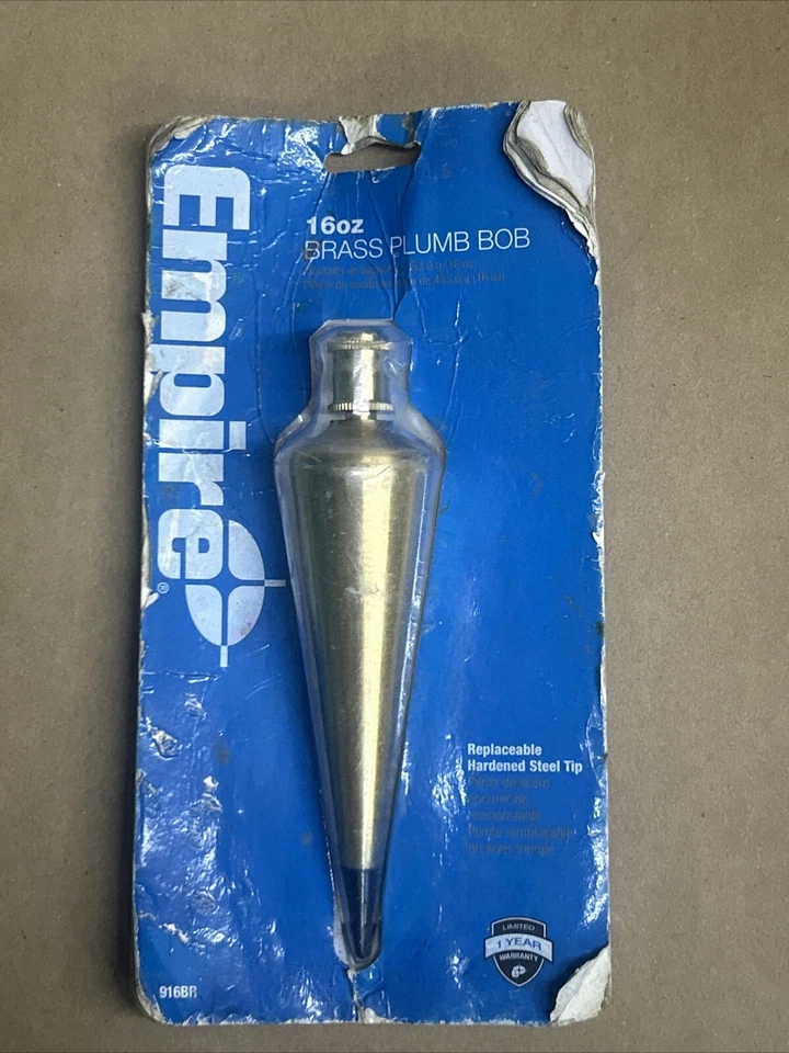 Empire 916BR 16 OZ Latón Plumb Bob NUEVO Foto 1 de 1