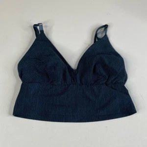 Commando Longline Bralette Blue Striped Size Small/Medium - Picture 1 of 3