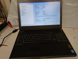 Dell Precision M4800 15.6" FHD Laptop i5-4300 2.6GHz 8GB RAM 0GB HDD NO OS/adate - Picture 1 of 11