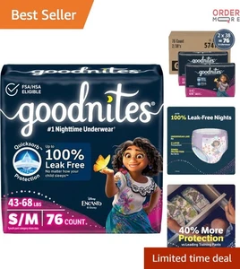 Girls Bedwetting Underwear S/M 43-68 lbs Leakproof Nighttime Protective Clothing - Picture 1 of 11