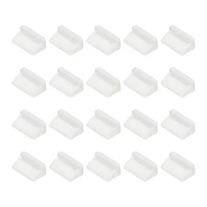 0.5 Inch USB Type A Dust Plug, 20 Pcs Anti Dust Plug Cover Female End, White - Zdjęcie 1 z 6