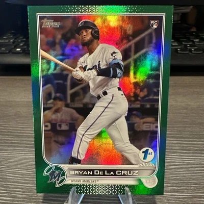 2022 Topps 1st Edition Bryan De La Cruz #22 Green Foil /150 Rookie RC Marlins 🔥 - Image 1 of 3