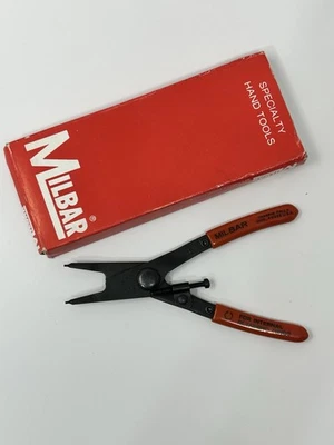 NOS - Milbar Tools 102R Internal Snap Ring Pliers  .047 Tip Red Grip 🇺🇸 - Image 1 of 4