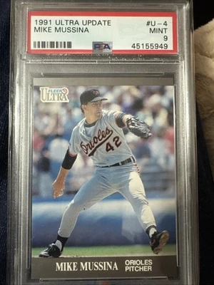 1991 Fleer Ultra Update - Mike Mussina #U-4 (RC) PSA 9 - Image 1 of 2