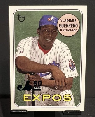 Vladimir Guerrero 2019 Topps Archives 50th Anniversary Blue Foil /150 #MTL-VG - Image 1 of 4