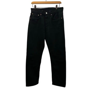 Jeans Buck Mason Ford Standard 12125 uomo giapponese nero denim bottoni mosca 28x28? - Foto 1 di 9