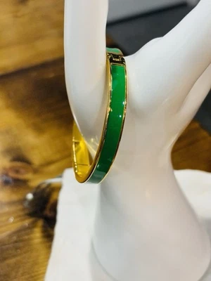 Kate Spade Green Enamel And Gold Forever And Ever Bracelet - Image 1 of 4