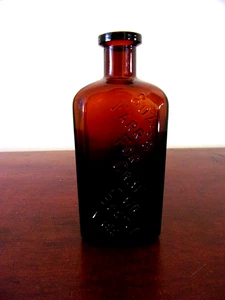 Antique Farr's For Gray Hair 6 Ounce Amber Bottle - Picture 1 of 9
