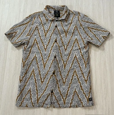 Roark ‘Manawa Tapu Collection’ Camp Collar Shirt Medium RW605 Hawaiian Aztec - Image 1 of 4