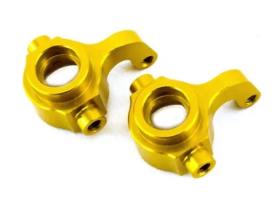 HSP M603 Gold Aluminum Steering Knuckle Hub Carrier for Redcat Volcano18 - Image 1 of 2