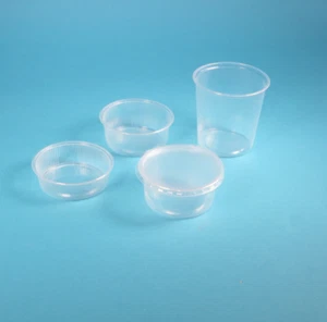 2000 Verpackungsbecher Feinkostbecher rund Rundbecher klar m. Deckel 125g 125ml - Bild 1 von 1