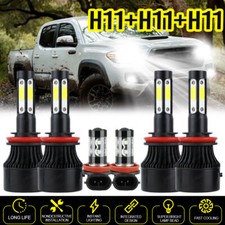 For Toyota Tacoma 2016-2021 Combo LED Headlight High Low Beam + Fog Light Bulbs