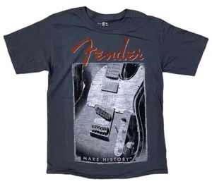 Camiseta Fender Guitars Para Hombre Camiseta Genuina Mercancía Estampado Envejecido Carbón - Imagen 1 de 2