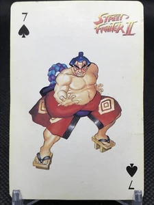 Honda Street Fighter II Spade 7 CAPCOM Personaggio Trump Collezione Card - Foto 1 di 12