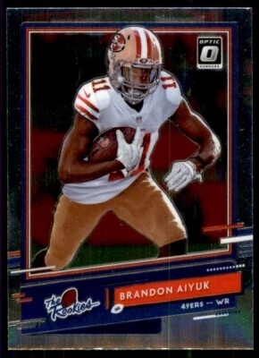 2020 Donruss Optic The Rookies Brandon Aiyuk RC San Francisco 49ers #TR-BA - Image 1 of 2