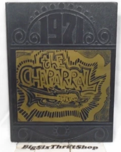 1971 Chisholm Trail Academy Annuale "The Chaparral" Annuario Keene, Texas - Foto 1 di 1