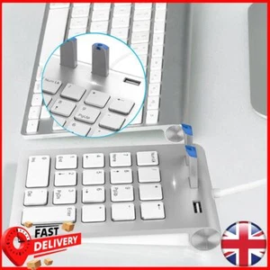 USB & Type C Wired Accounting Number Pad Wi/ 3 USB 2.0 Port Hub 18 Keys Keypad - Picture 1 of 10