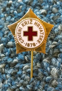 Red Cross Croatia 1878. BLOOD DONORS - MEMBER, Hrvatski Crveni Križ- ČLAN, pin ! - Bild 1 von 2