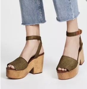 Tory Burch Camilla Haircalf & Leather Sandal Women Sandals Shoes sz 11 $358 - Picture 1 of 10