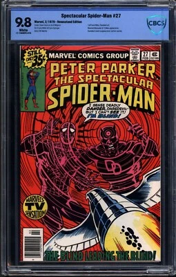 SPECTACULAR SPIDER-MAN #27 CBCS 9.8 1ST FRANK MILLER DAREDEVIL ART - Image 1 of 2