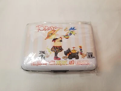 Cartera blindada Mary Engelbreit hoy llena tu taza con sol NUEVA Foto 1 de 4