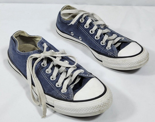 Converse All Star Chuck Taylor basse blu scuro bianco donna 5