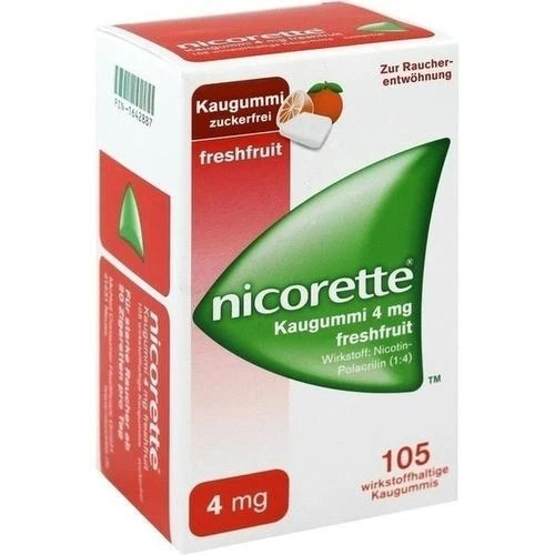 JOHNSON & JOHNSON GMBH (OTC) NICORETTE 4 mg freshfruit Kaugummi 105 St PZN 1642887