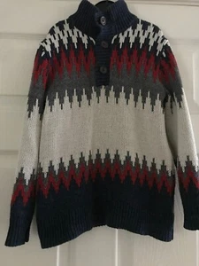 GAP - Boys navy Red - Knitted Sweater - Jumper 6-7 years 6 7 - Picture 1 of 5