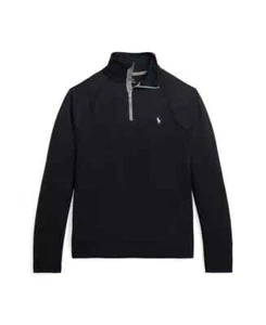 Polo Ralph Lauren Performance Jersey Pullover Shirt Boys S/8 Black Long Sleeve - Picture 1 of 17