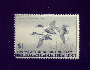 US STAMPS DEPT. OF INTERIOR RW12 DUCK HUNTING STAMP (3G602) UNUSED - MH - Picture 1 of 2