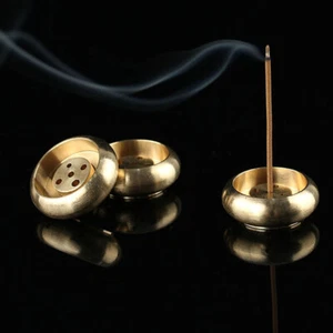 1pcs 5 Holes Mini Brass Incense Burner Incense Sticks Censer Holder Home De_ka - Picture 1 of 8