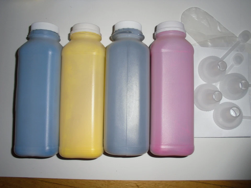 4 HY Toner Refill + 4 Chips for Ricoh Aficio SP C250DN SP C250SF Color Printer - Image 1 of 1