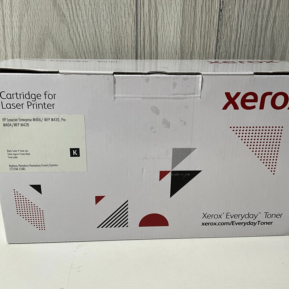 Xerox HP Laserjet Enterprise M406, MFP M430, Pro M404, MFP M428 黑色 CF258A — 第 1/4 张图片