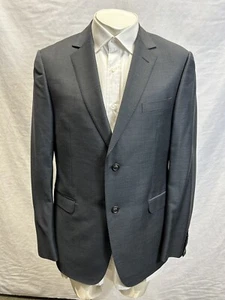 Z Zegna Solid Dark Gray Suit 2-Bt US 42 R Drop 8 / W 38 - Picture 1 of 10