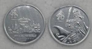Medallones Disneyland 70 Star Wars Galaxy's Edge y Darth Vader 2 medallones - Imagen 1 de 2