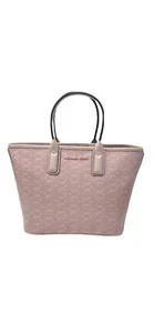 Michael Kors Jodie Small Logo Jacquard Powder Blush Signature Tote Bag $348 - Picture 1 of 7