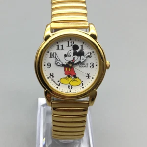 Lorus Disney Watch Women 30mm Mickey Mouse V501-0130 Stretch Band New Battery - Picture 1 of 14