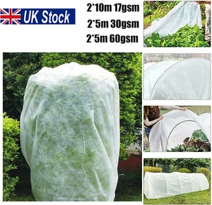 Garden Plant Fleece Crops Frost Protection Winter Horticultural 2*5/10m 17/30g - Picture 1 of 20