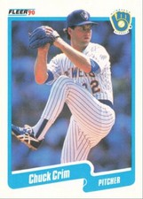 1990 Fleer Baseball Chuck Crim Milwaukee Brewers #319