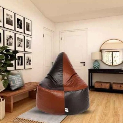 Funda para bolsa de frijoles para silla 4XL sin frijoles marrón y tostado Foto 1 de 3