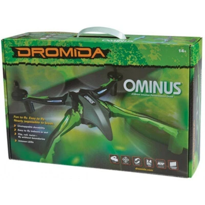 Dromida Ominus UAV Quadcopter Drone - Blue Propellers, Original Box and Manuals - Image 1 of 4