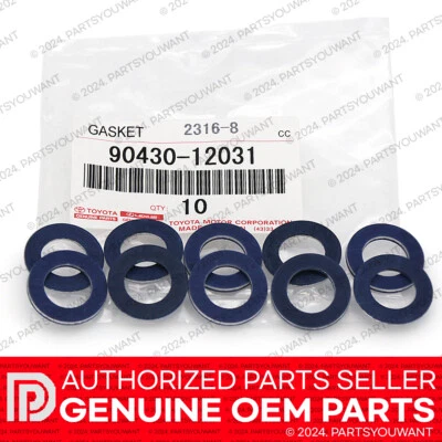 GENUINE Toyota Lexus OEM Oil Drain Plug Washer Gasket 90430-12031 [ Set of 10 ] - Image 1 of 3